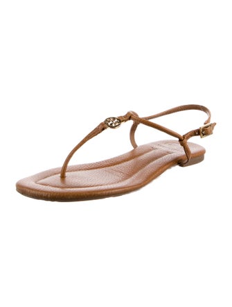 Tory Burch Leather T-Strap Sandals