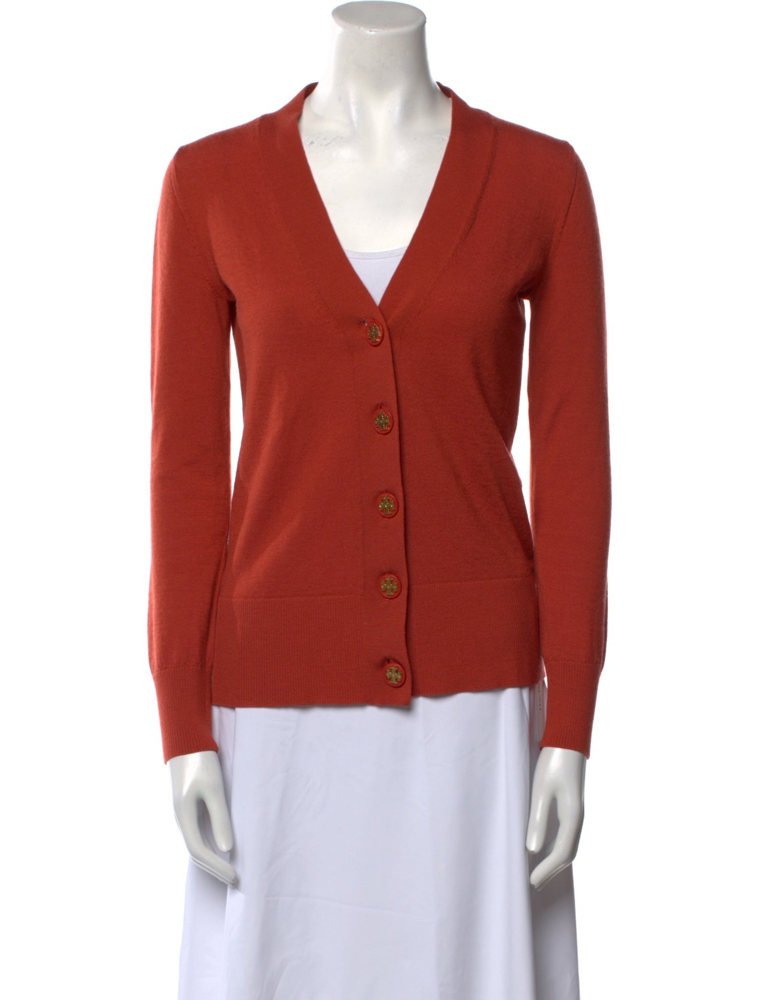 Tory Burch Merino Wool V-Neck Sweater