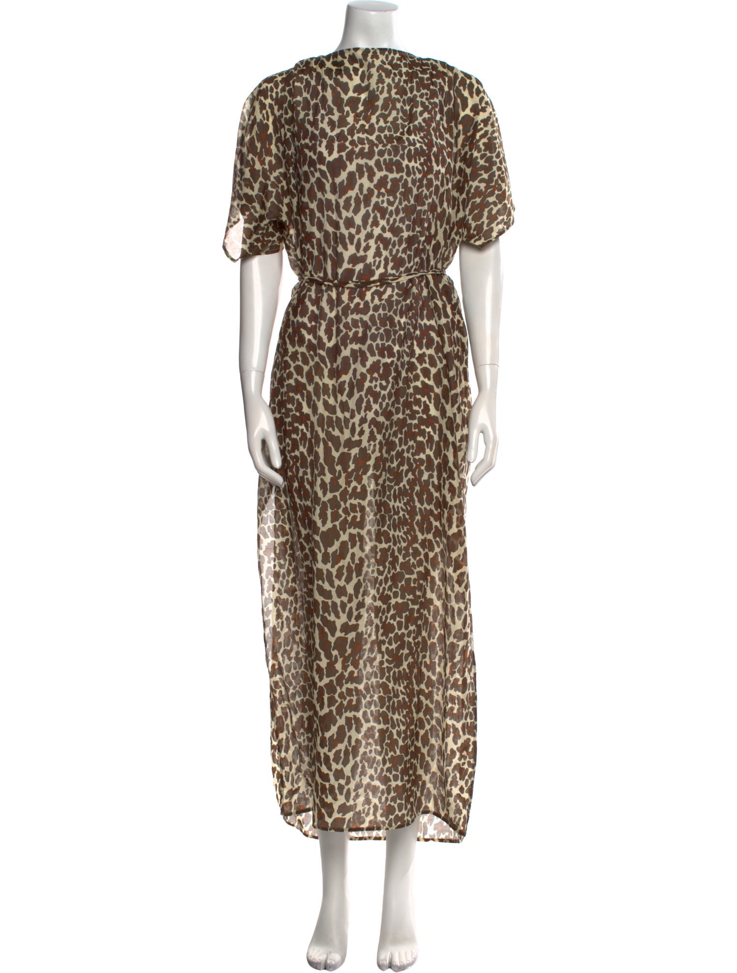 Tory Burch Animal Print Long Dress