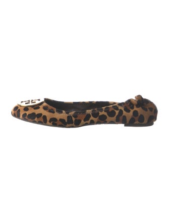 Tory Burch Ponyhair Animal Print Ballet Flats