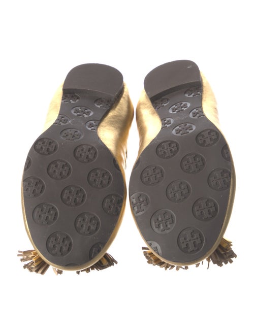 Tory Burch Leather Bow Accents Ballet Flats