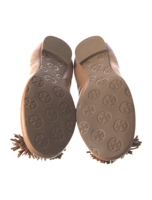 Tory Burch Leather Tassel Accents Ballet Flats