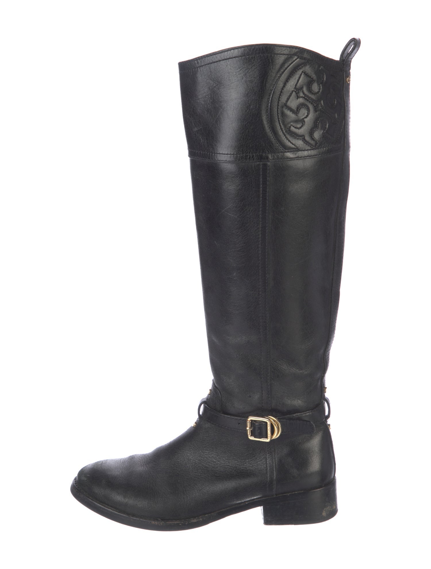Tory Burch Leather Riding Boots