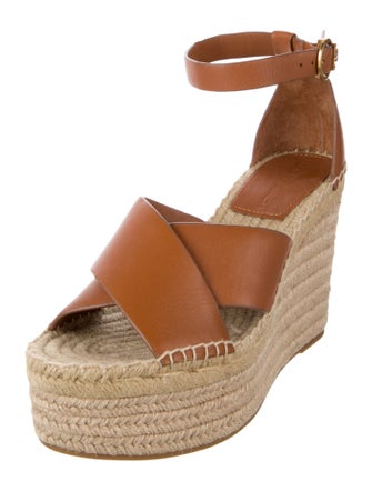 Tory Burch Leather Printed Espadrilles