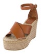 Tory Burch Leather Printed Espadrilles