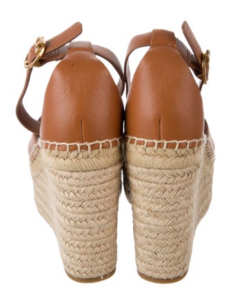 Tory Burch Leather Printed Espadrilles