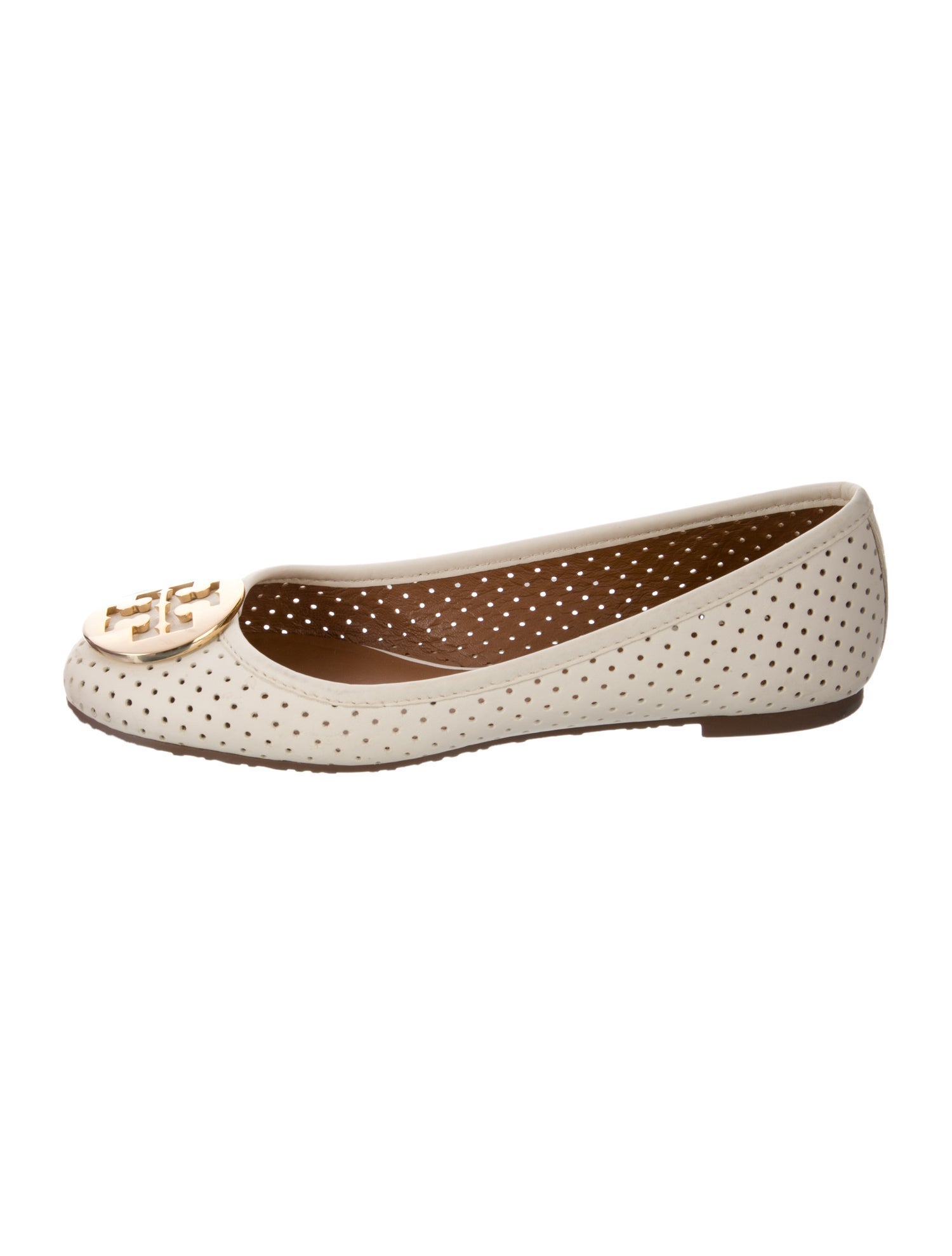 Tory Burch Leather Lasercut Accents Flats