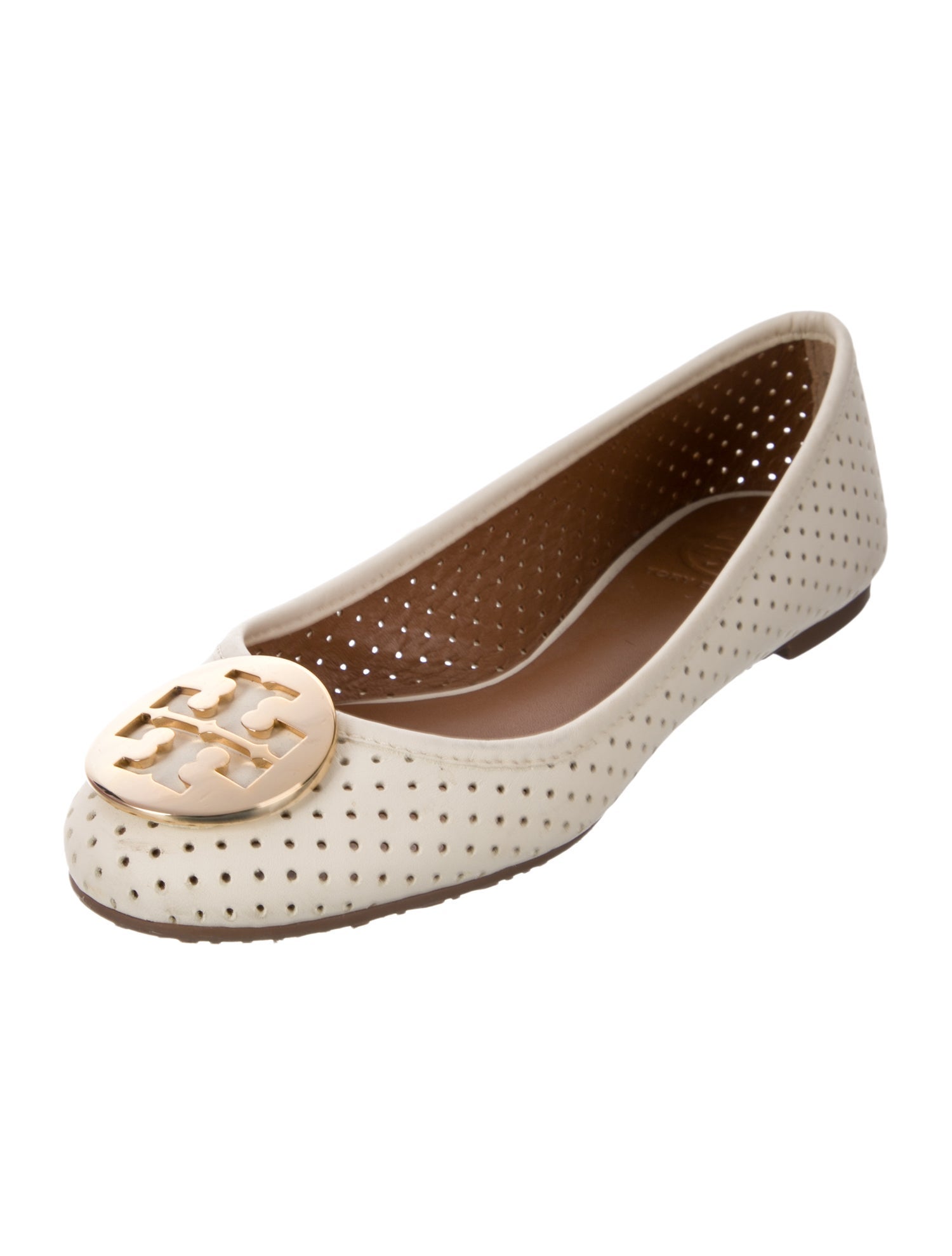 Tory Burch Leather Lasercut Accents Flats
