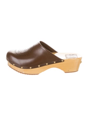 Tory Burch Leather Lasercut Accents Mules