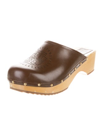 Tory Burch Leather Lasercut Accents Mules