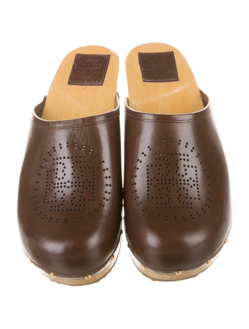 Tory Burch Leather Lasercut Accents Mules