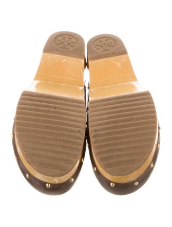 Tory Burch Leather Lasercut Accents Mules