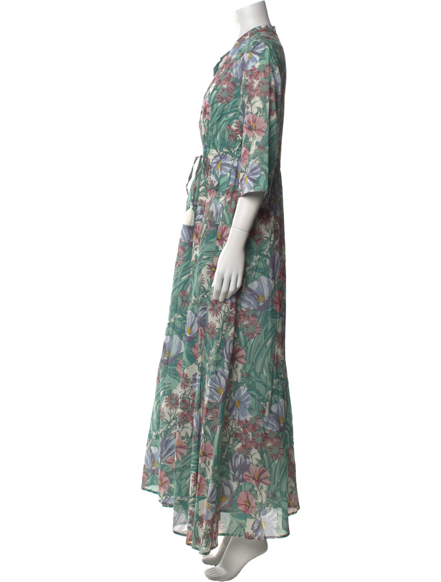 Tory Burch Floral Print Long Dress