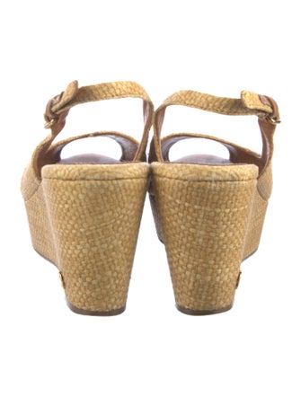 Tory Burch Raffia Slingback Sandals