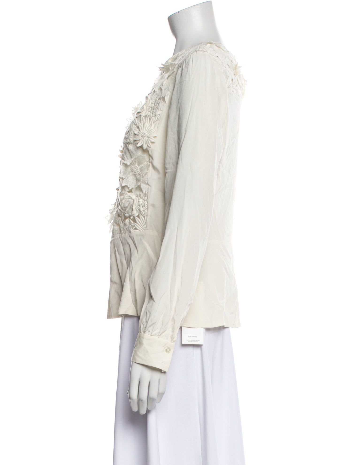 Tory Burch Nylon Scoop Neck Blouse