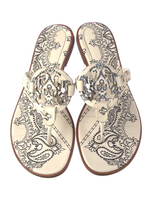 Tory Burch Leather Printed Slides