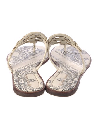 Tory Burch Leather Printed Slides
