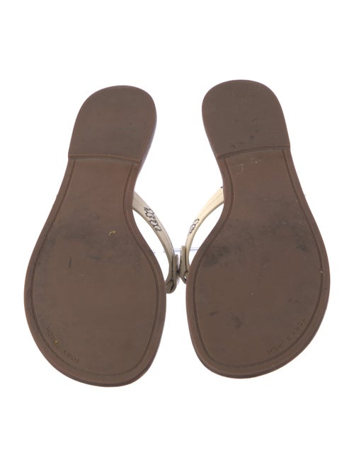 Tory Burch Leather Printed Slides