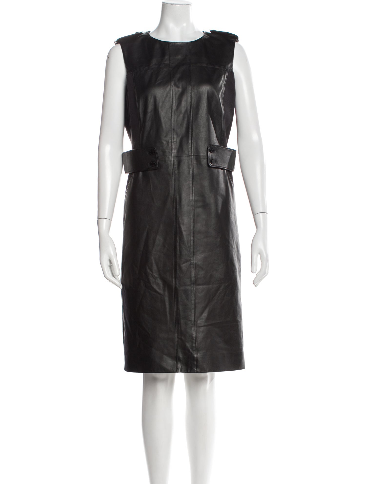 Tory Burch Leather Knee-Length Dress