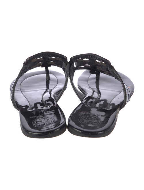Tory Burch Patent Leather Lasercut Accents Slides