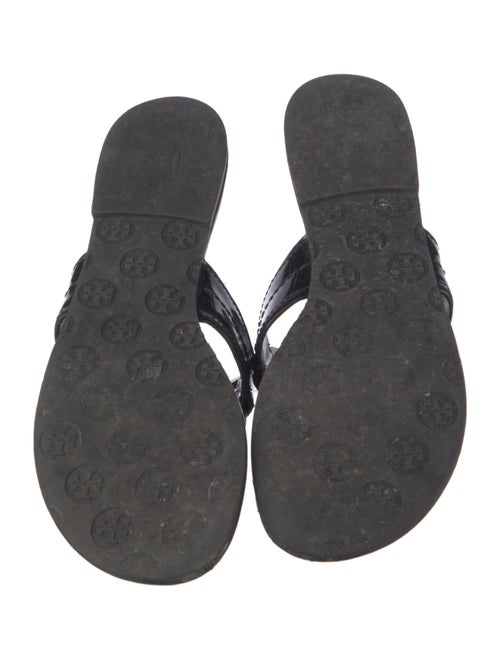 Tory Burch Patent Leather Lasercut Accents Slides