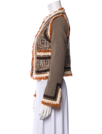 Tory Burch Tweed Pattern Evening Jacket