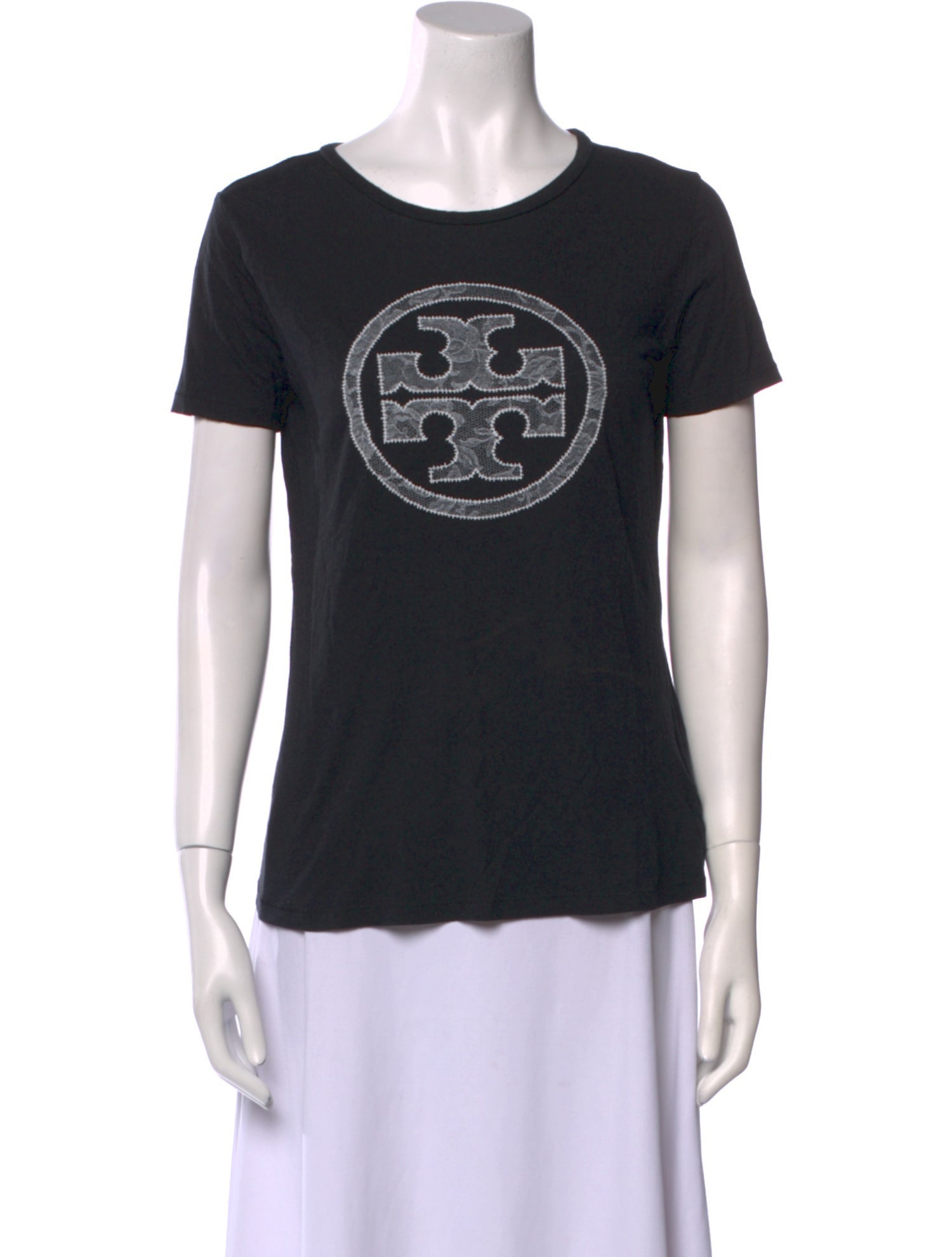 Tory Burch Graphic Print Crew Neck T-Shirt