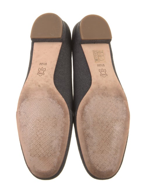 Tory Burch Wool Embroidered Accent Loafers