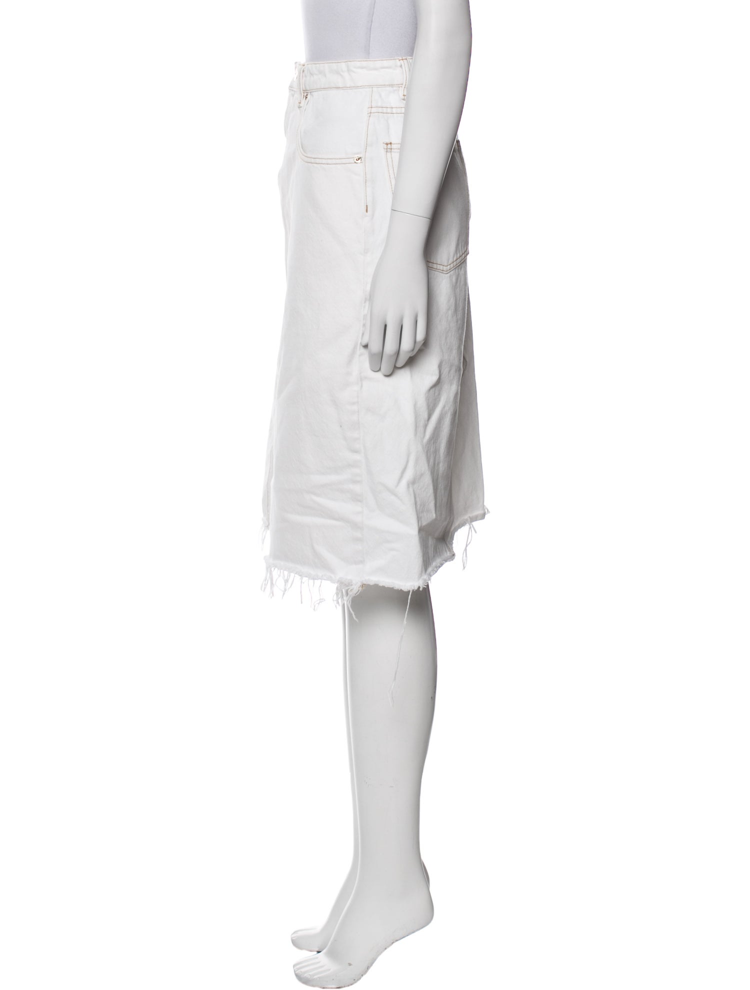 Tory Burch Raw-Edge Trim Knee-Length Skirt