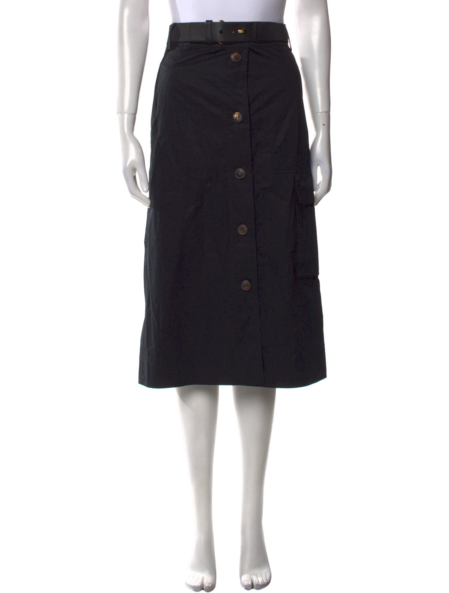 Tory Burch Pleated Accents Midi Length Skirt w/ Tags