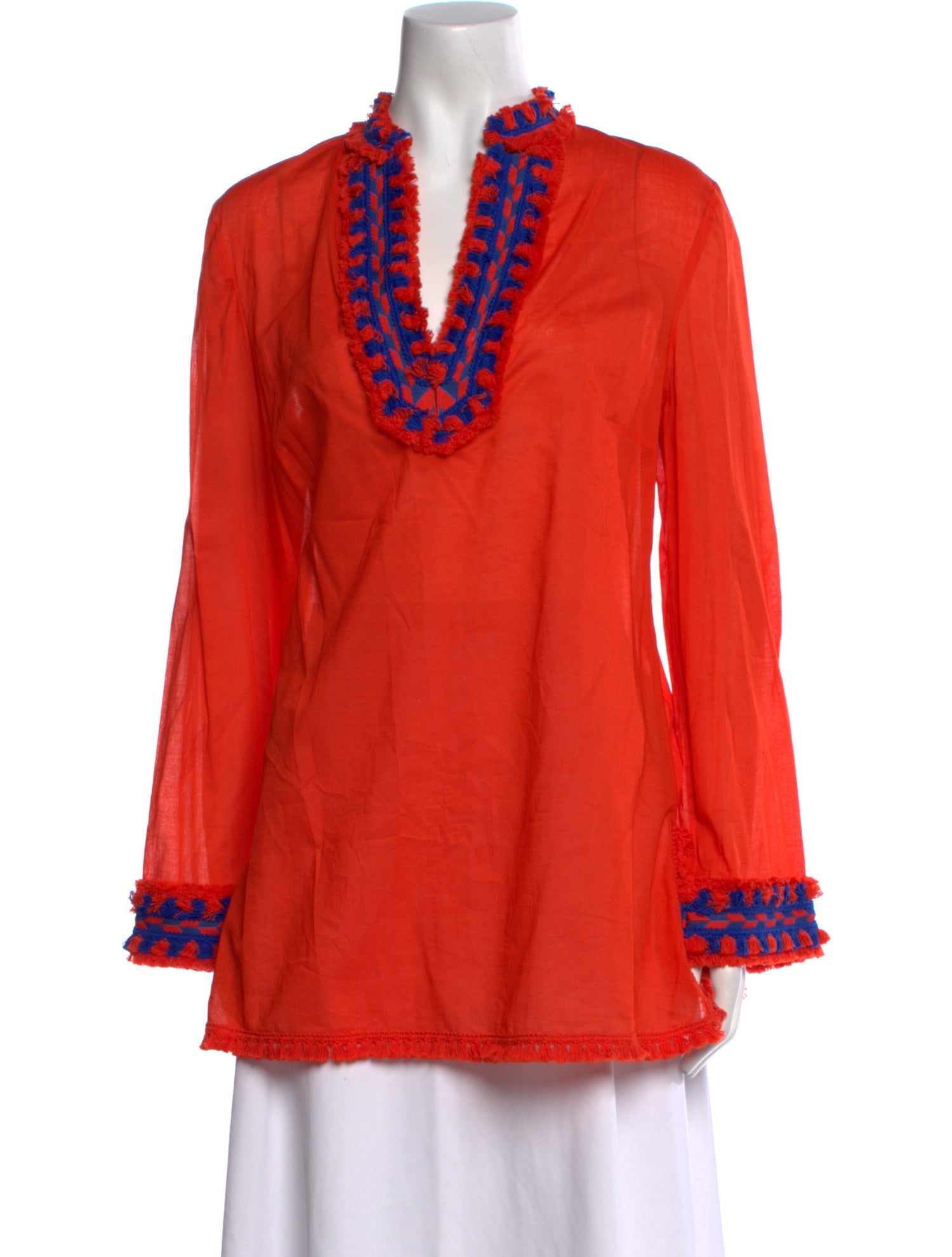 Tory Burch V-Neck Long Sleeve Tunic w/ Tags