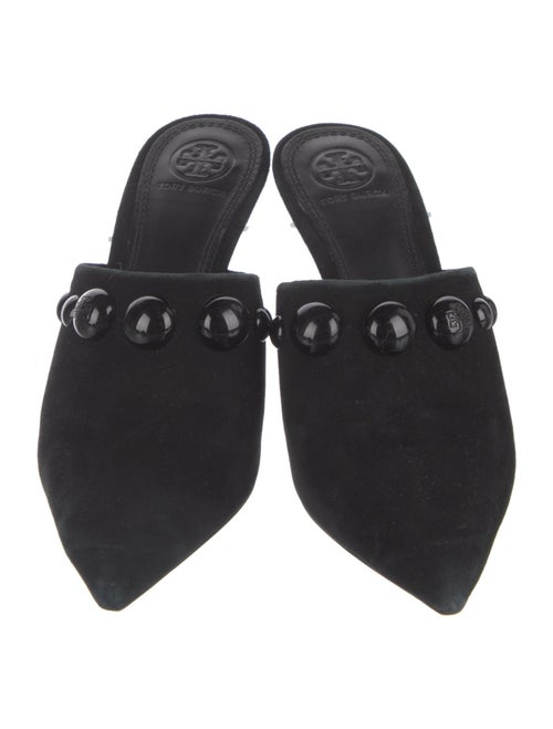 Tory Burch Suede Studded Accents Mules