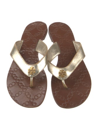 Tory Burch Leather Flip Flops