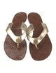 Tory Burch Leather Flip Flops