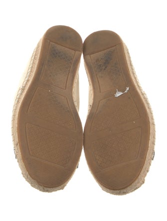 Tory Burch Canvas Graphic Print Espadrilles