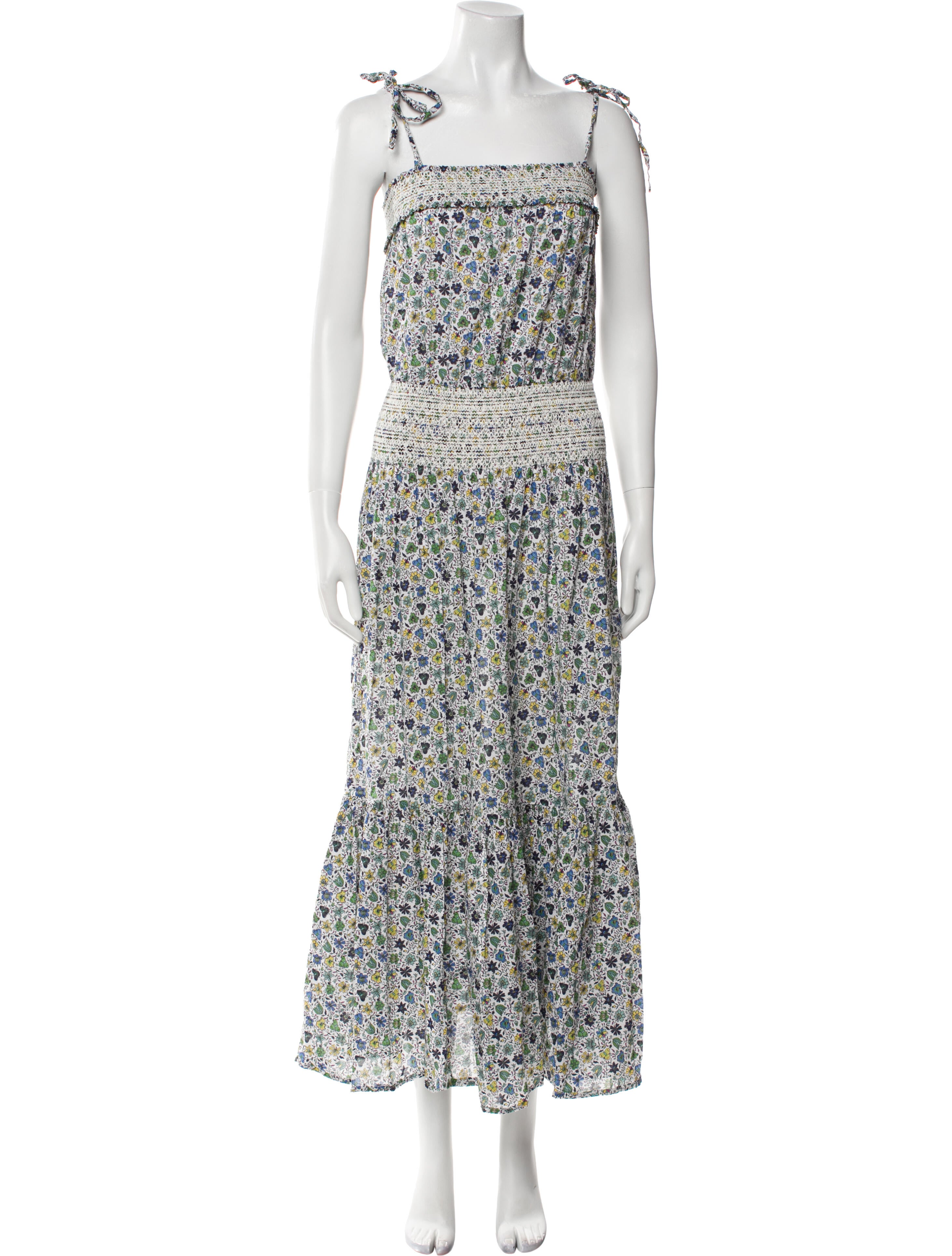 Tory Burch Floral Print Midi Length Dress