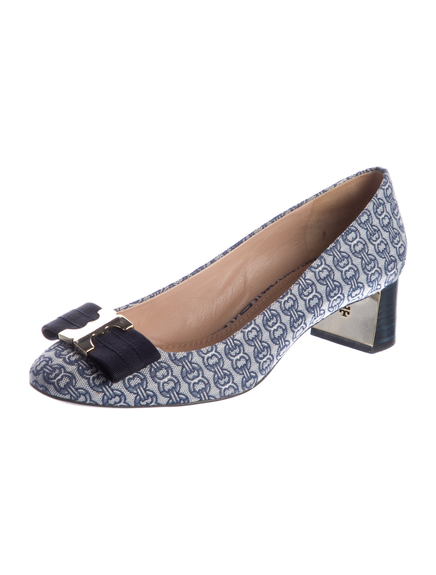 Tory Burch Canvas Printed Pumps