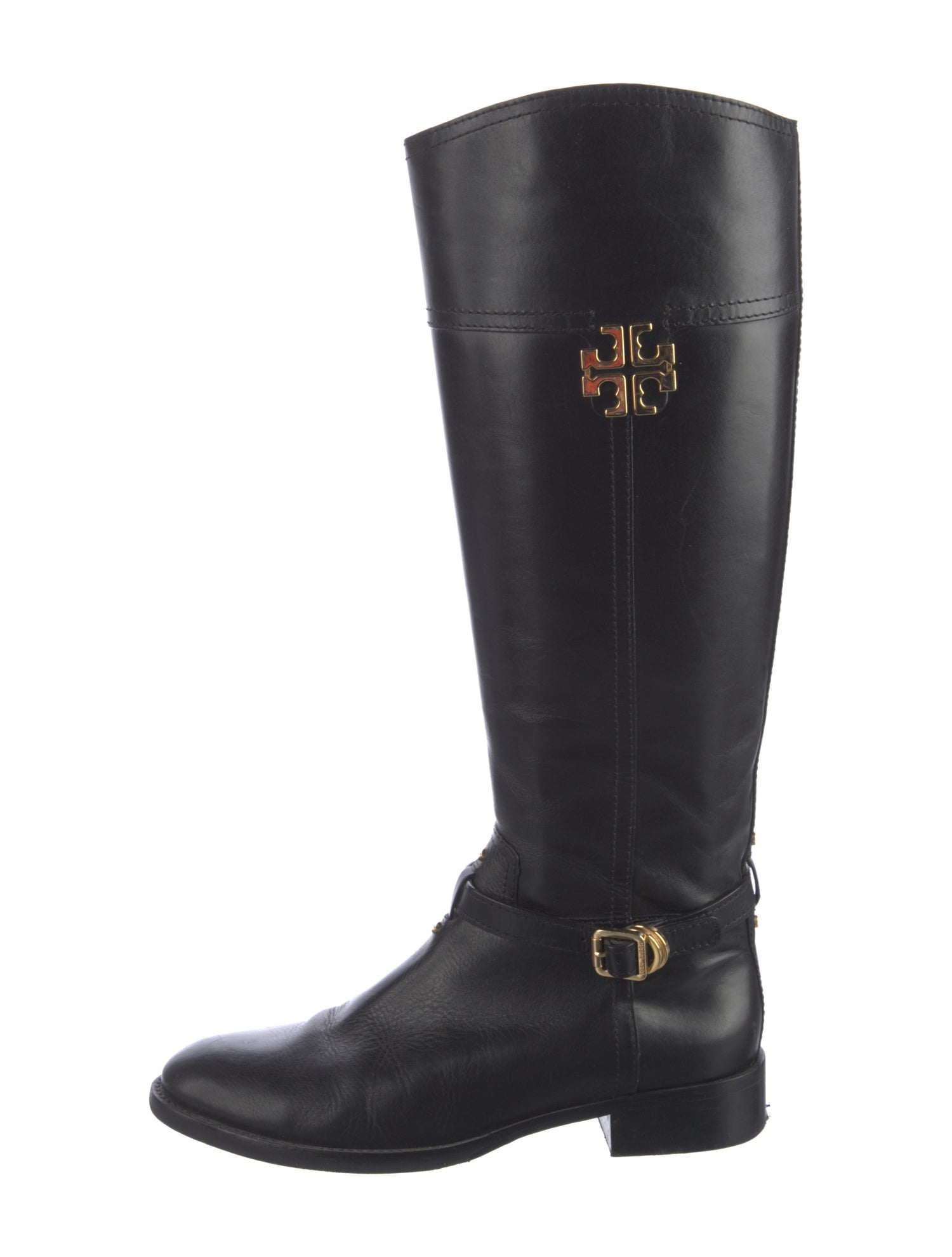 Tory Burch Leather Riding Boots
