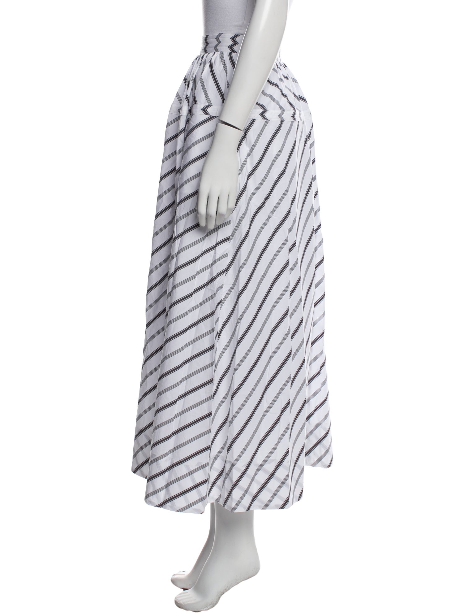 Tory Burch Striped Midi Length Skirt w/ Tags