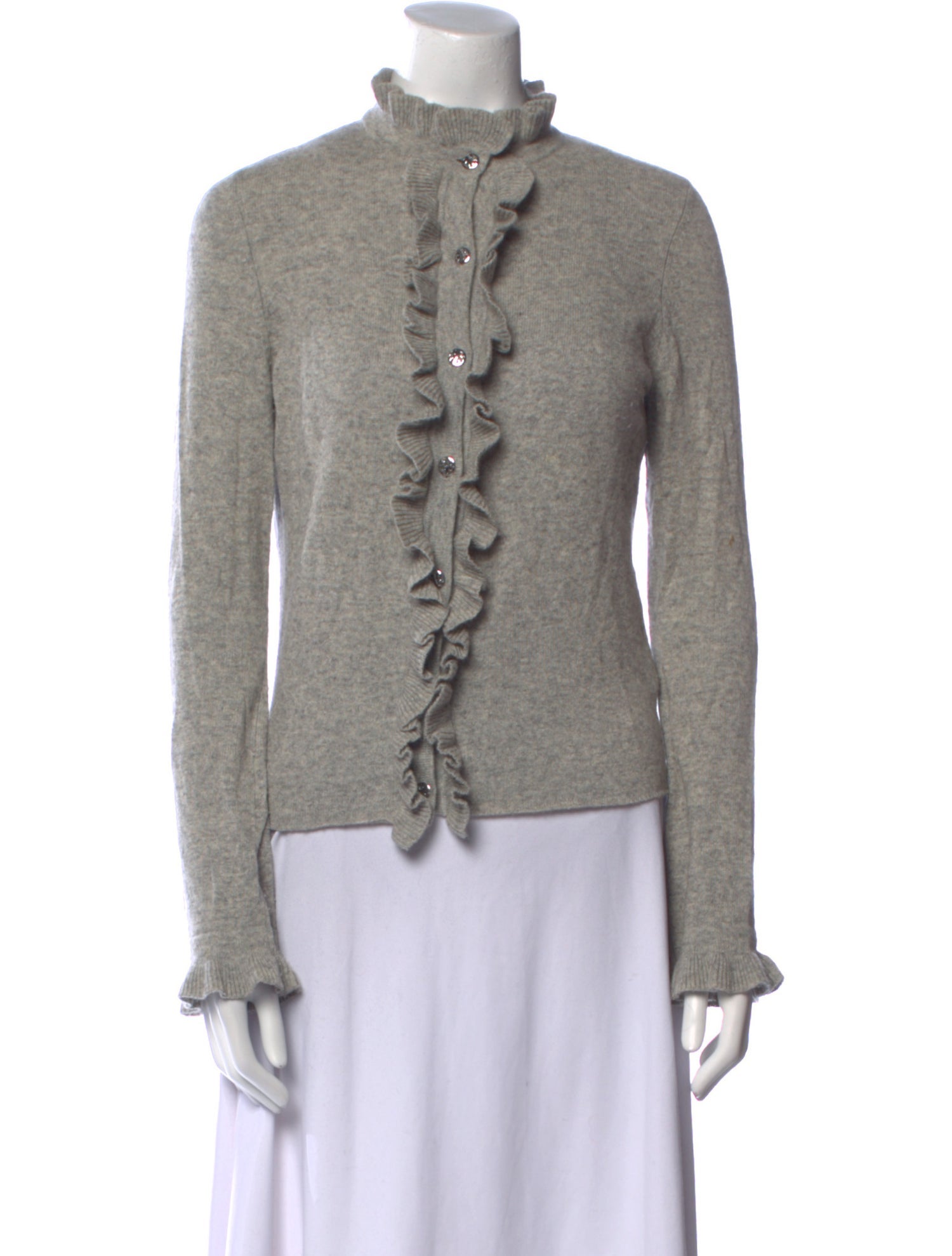Tory Burch Merino Wool Mock Neck Sweater