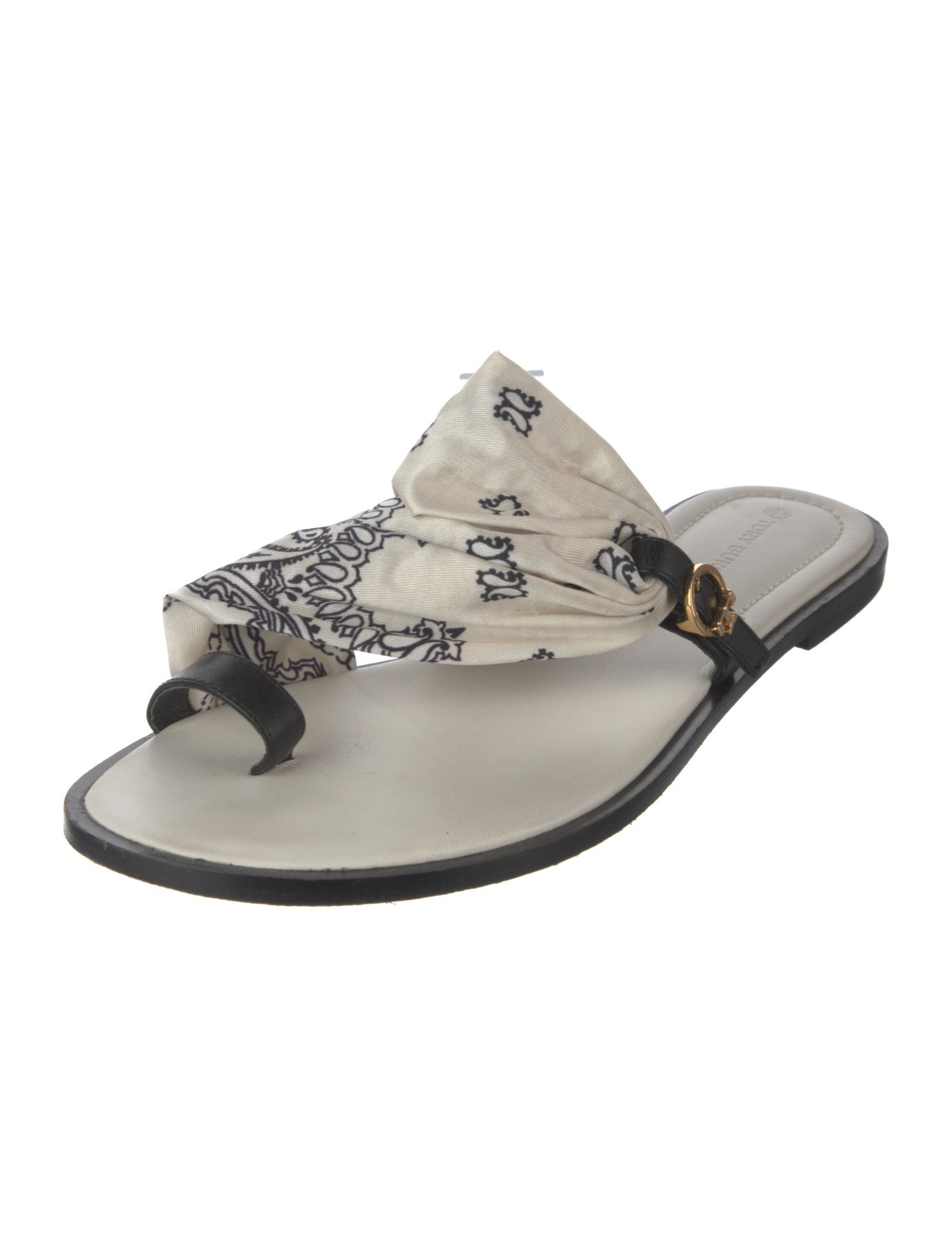 Tory Burch Leather Printed Slides