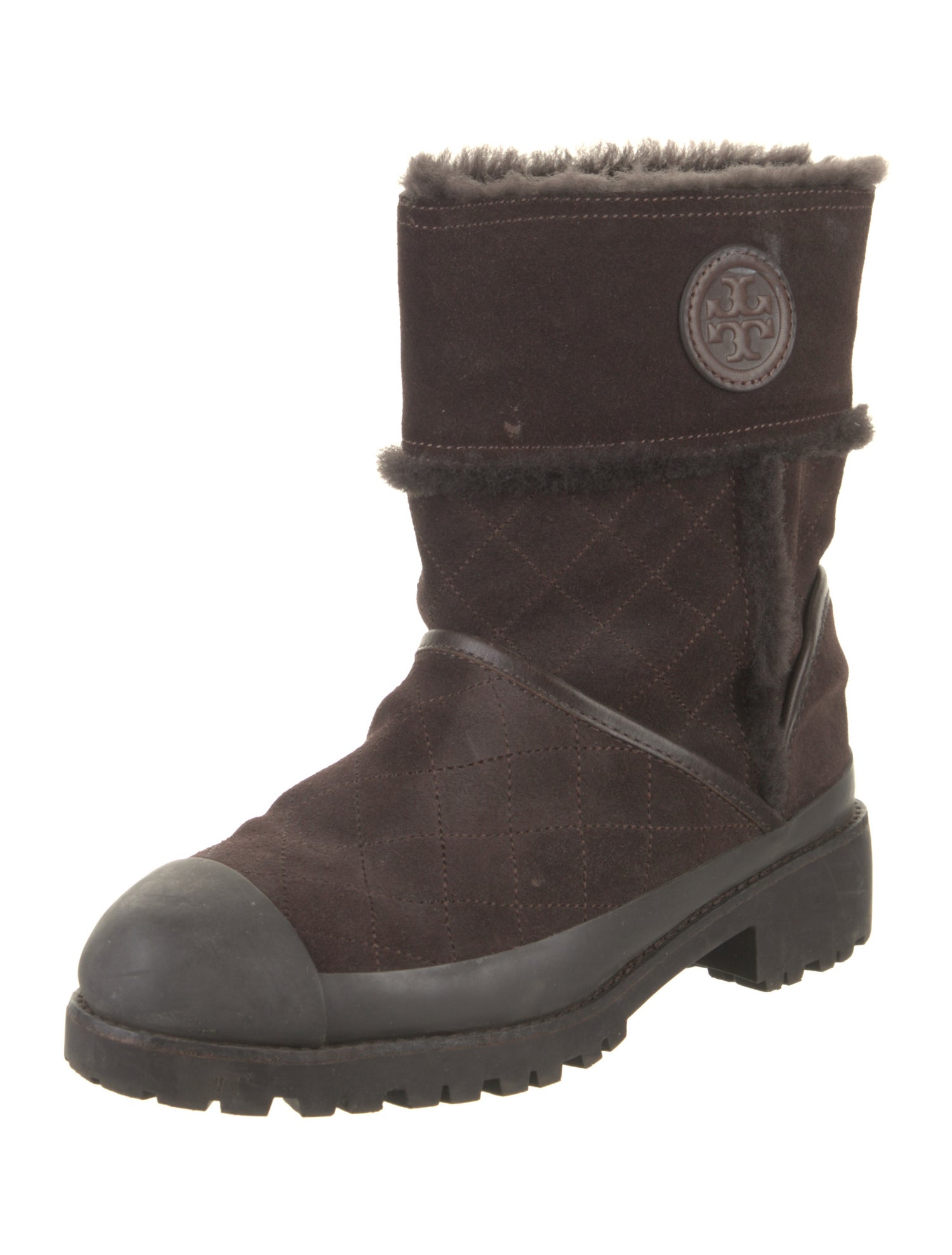 Tory Burch Suede Moto Boots