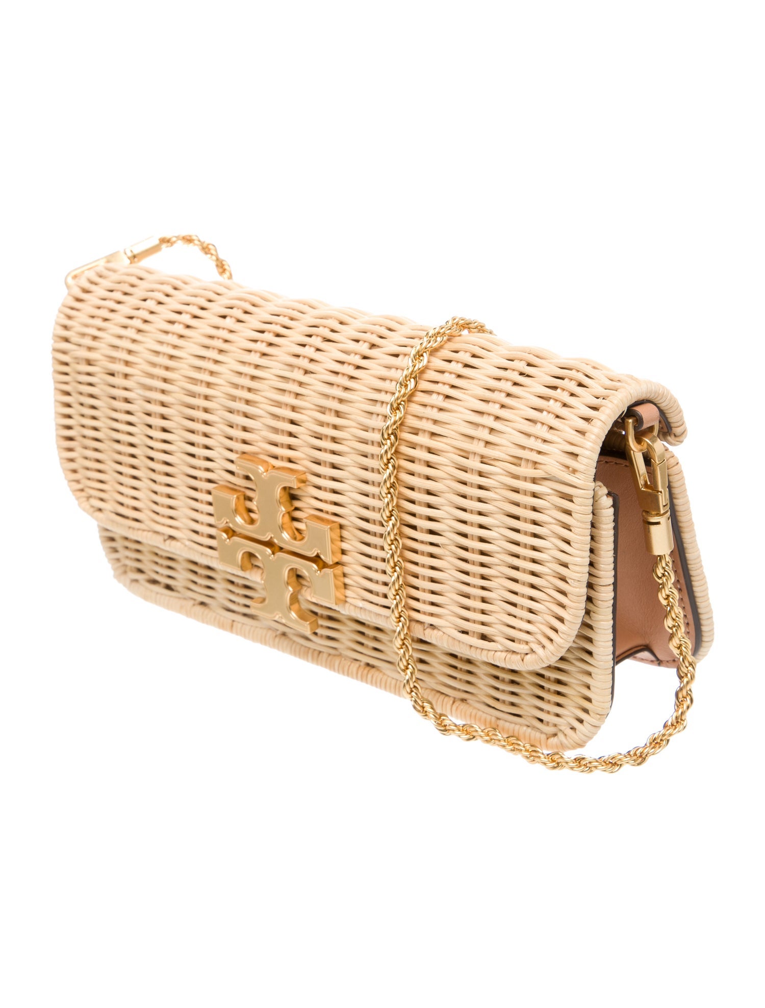 Tory Burch Straw Eleanor Shoulder Bag