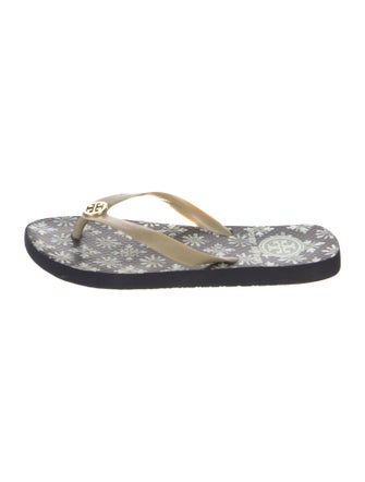 Tory Burch Rubber Printed Flip Flops