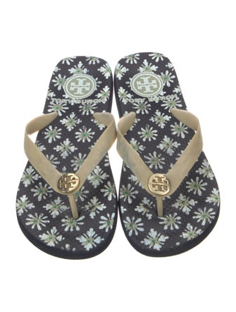 Tory Burch Rubber Printed Flip Flops