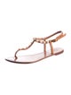 Tory Burch Leather T-Strap Sandals