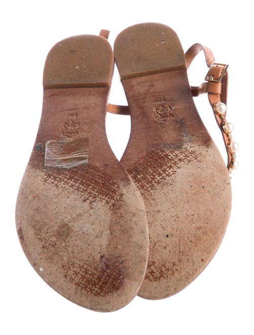 Tory Burch Leather T-Strap Sandals