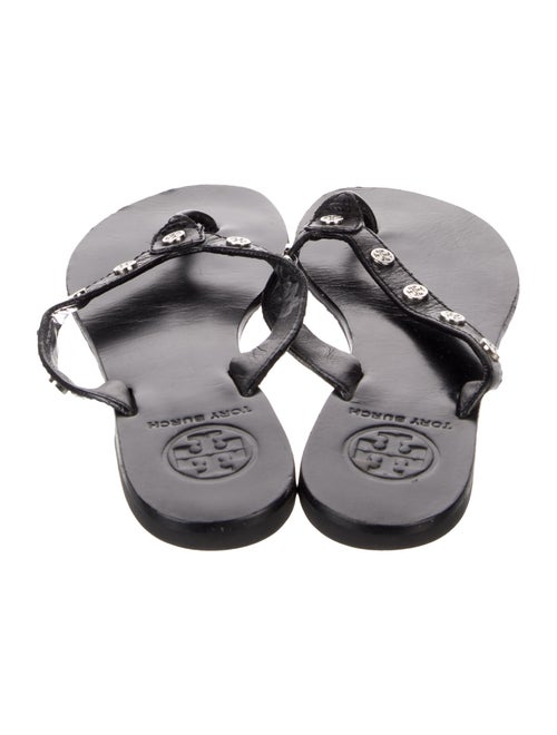 Tory Burch Leather Studded Accents Slides