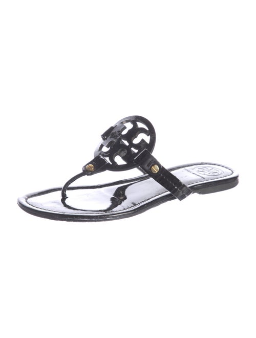 Tory Burch Patent Leather T-Strap Sandals