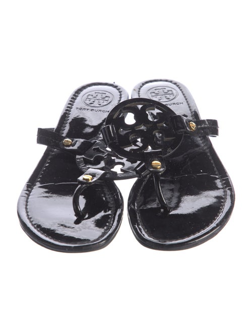 Tory Burch Patent Leather T-Strap Sandals